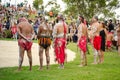 An ancient custom among Indigenous Australians `WugulOra` ceremony meaning Ã¢â¬ËOne MobÃ¢â¬â¢, Royalty Free Stock Photo